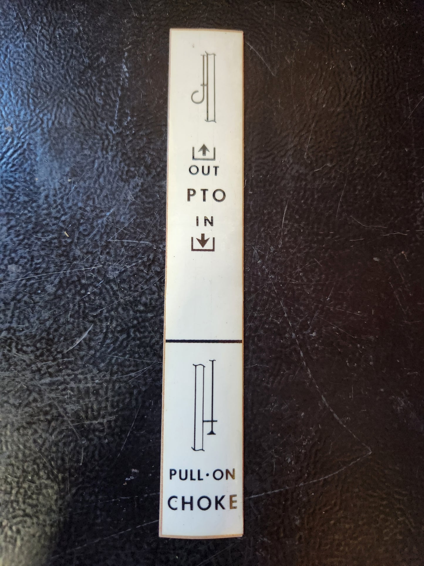 Gravely NOS PTO Choke Decal