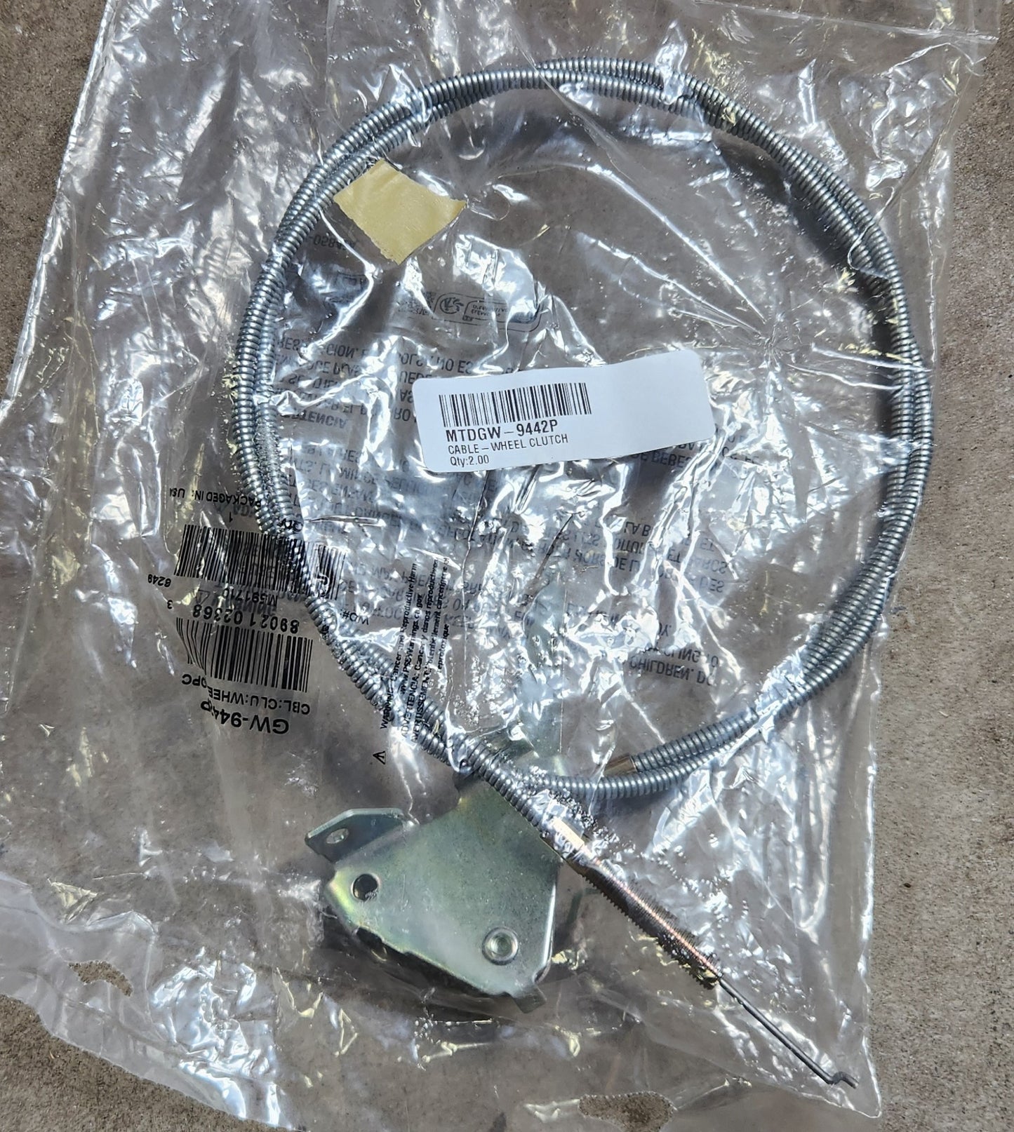 Troy-Bilt MTD GW-9442P Clutch Cable
