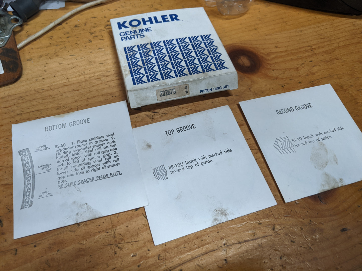 232578 Piston Ring Set Kohler