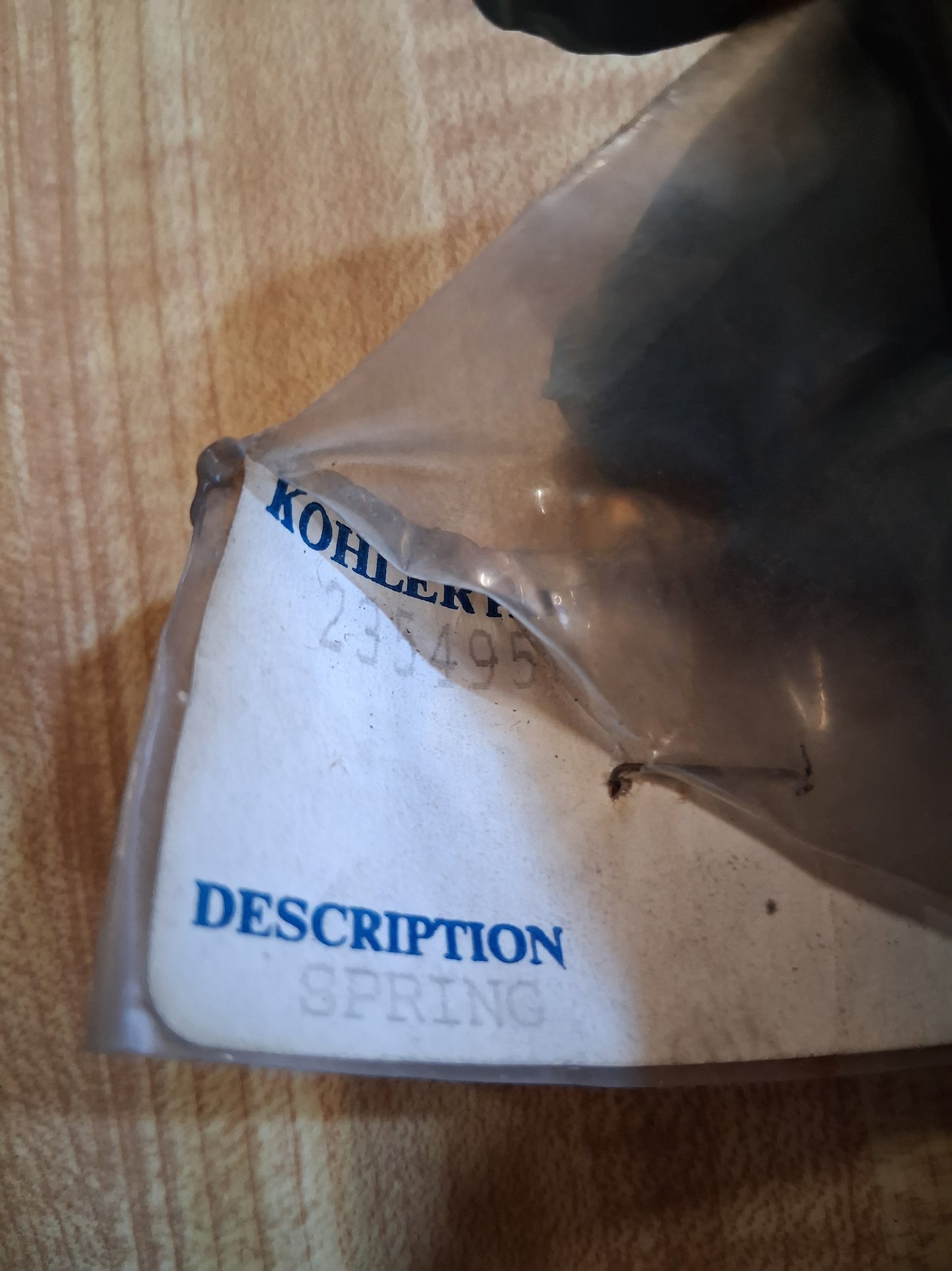 Kohler 235495 NOS Spring