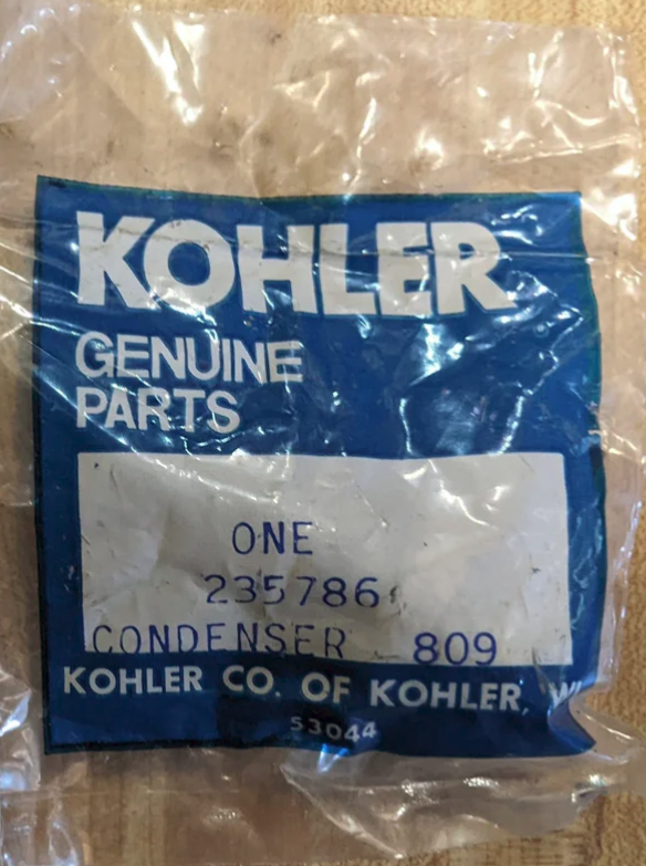 Kohler NOS 235786 Superseded To 47 147 01-S Condenser