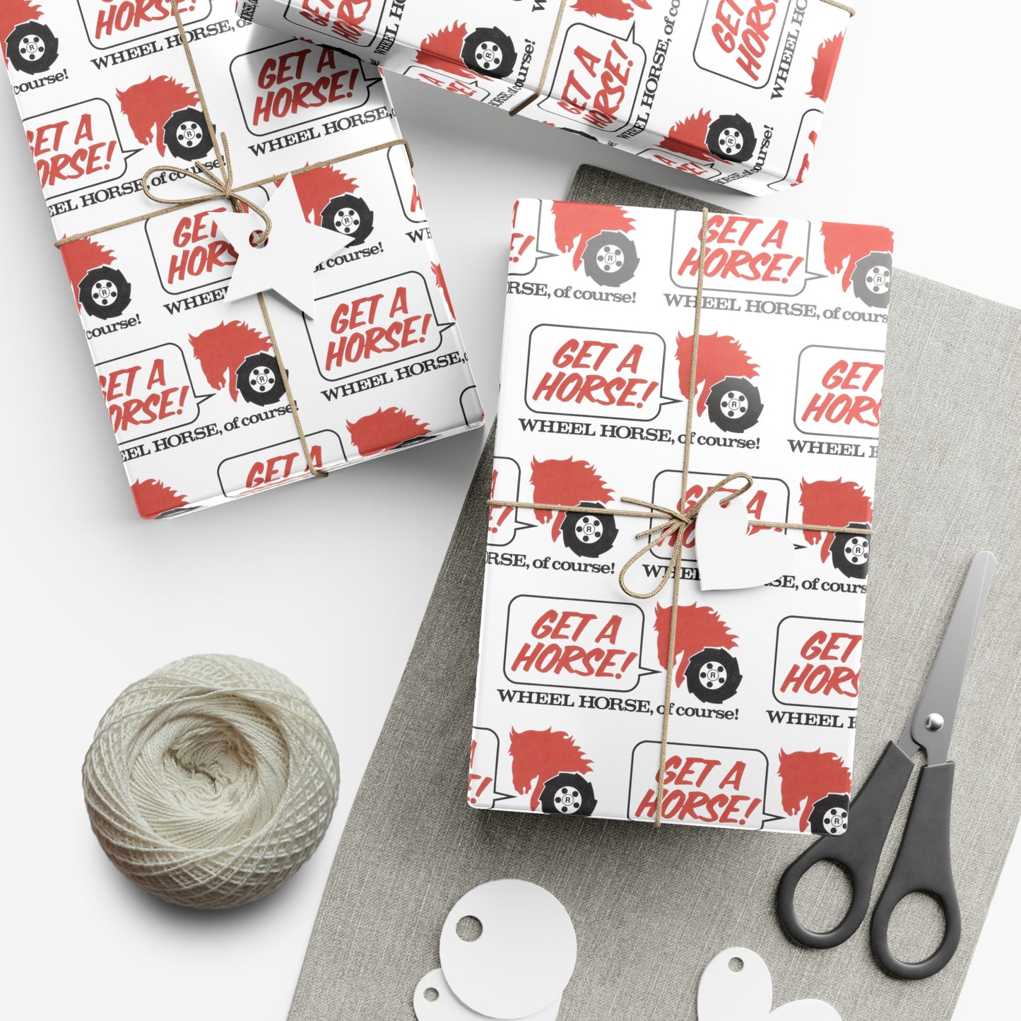 Get a Horse...Wheel Horse of Course! Wrapping Paper