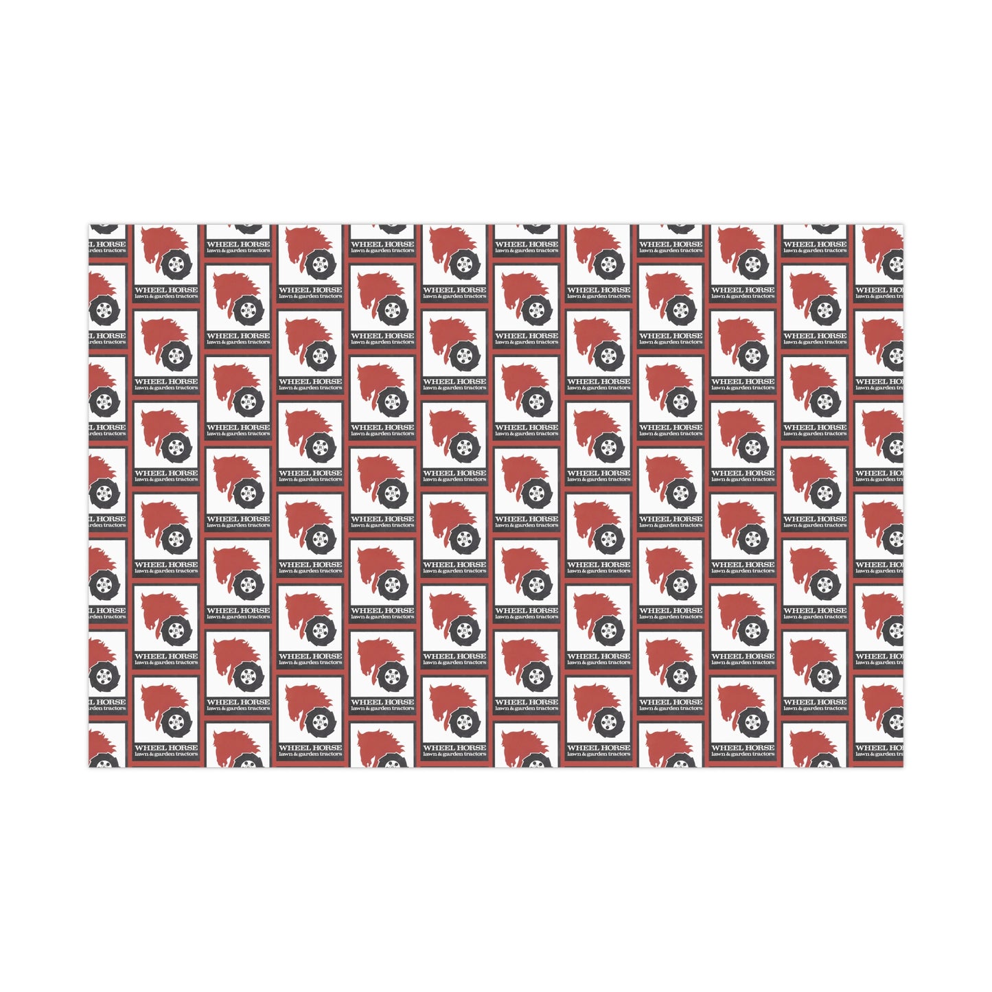 Wheel Horse Lawn and Garden Tractors Logo Wrapping Paper