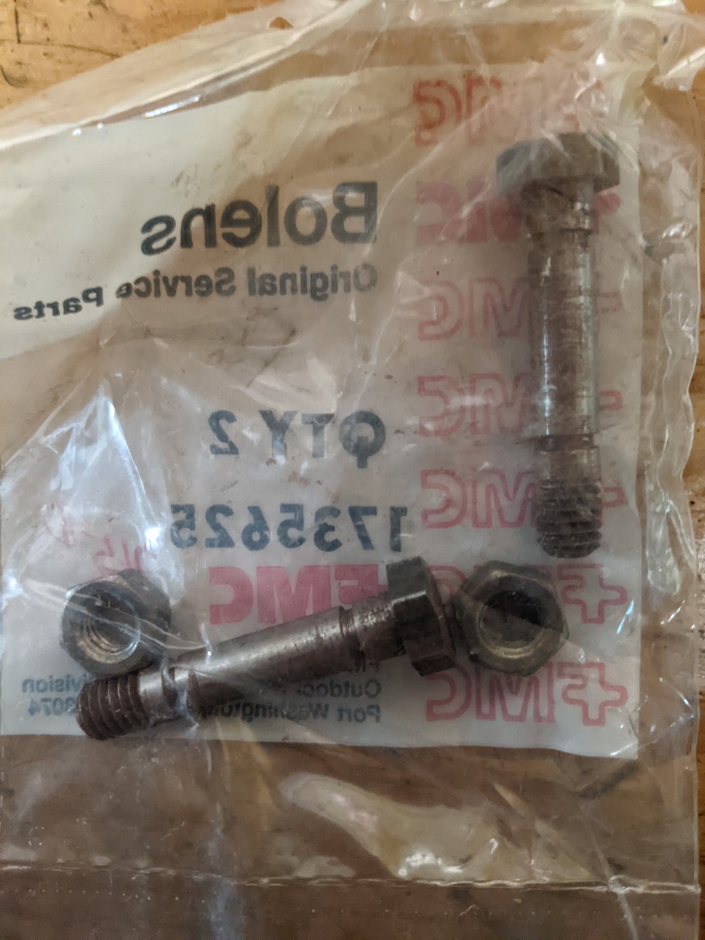 Bolens NOS | 1735625 Shear Bolt Kit