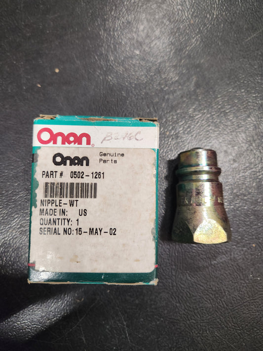 Onan NOS 502-1261 Water Heater Nipple