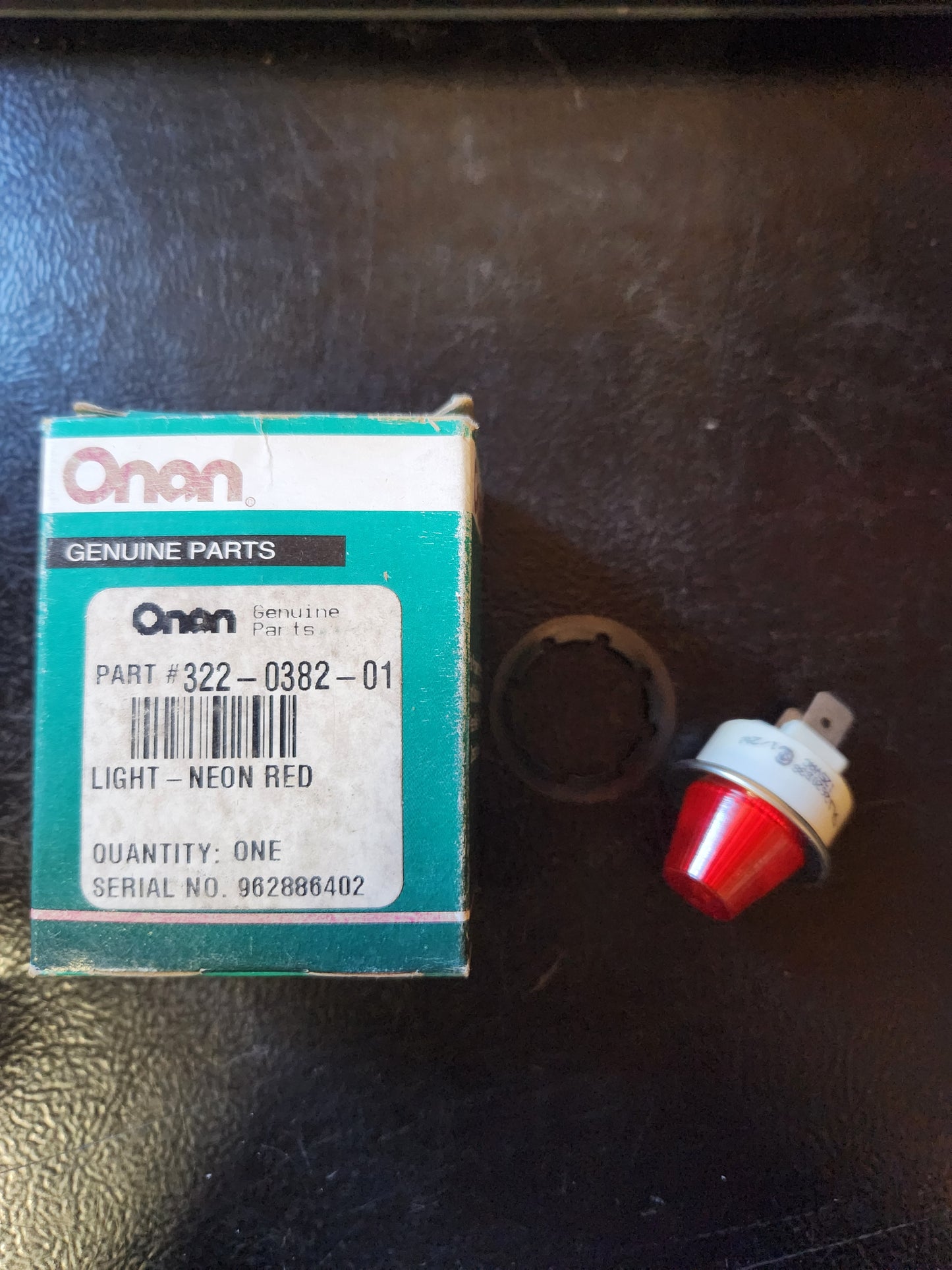 Onan NOS 322-0382-01 Neon Red Light