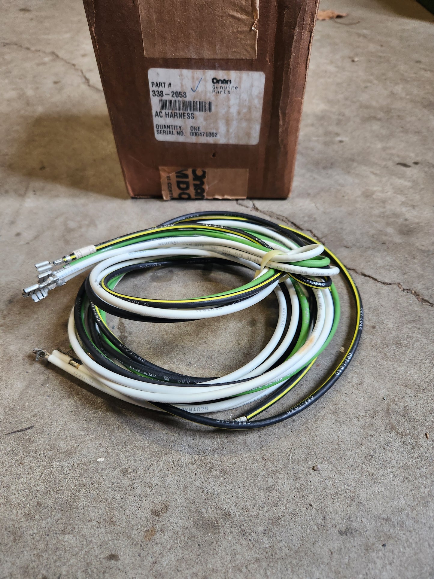 Onan NOS 338-2058 AC Harness