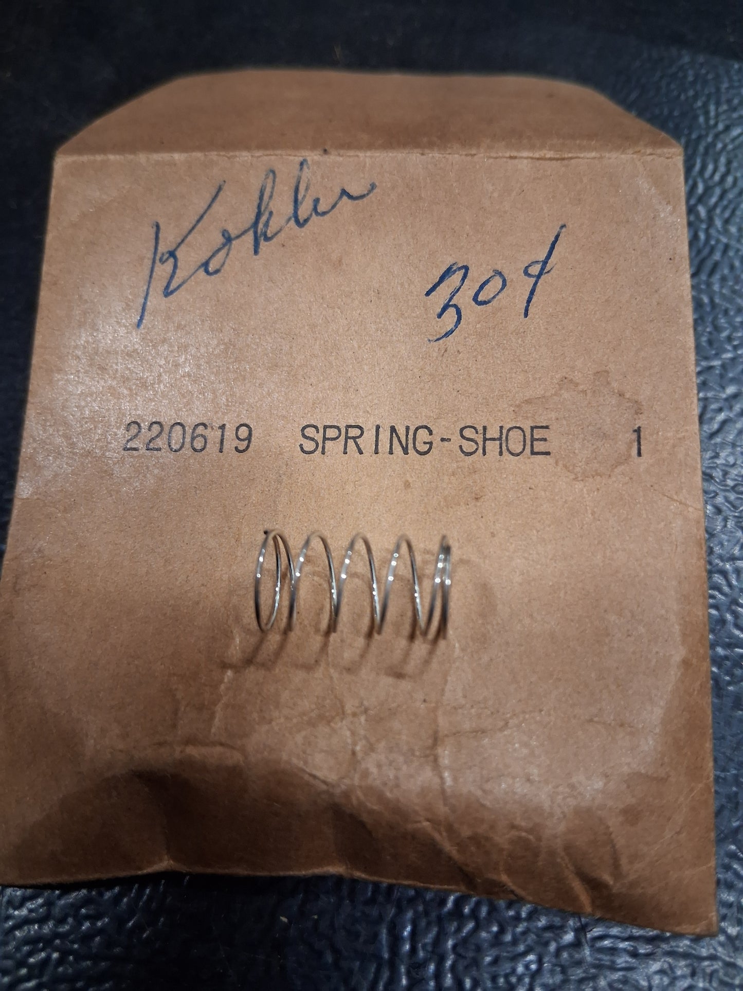 Kohler 220619 NOS Spring Shoe