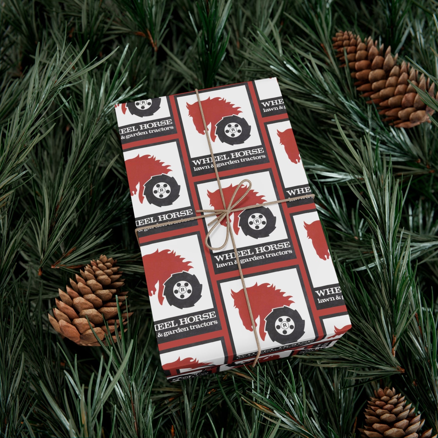 Wheel Horse Lawn and Garden Tractors Logo Wrapping Paper