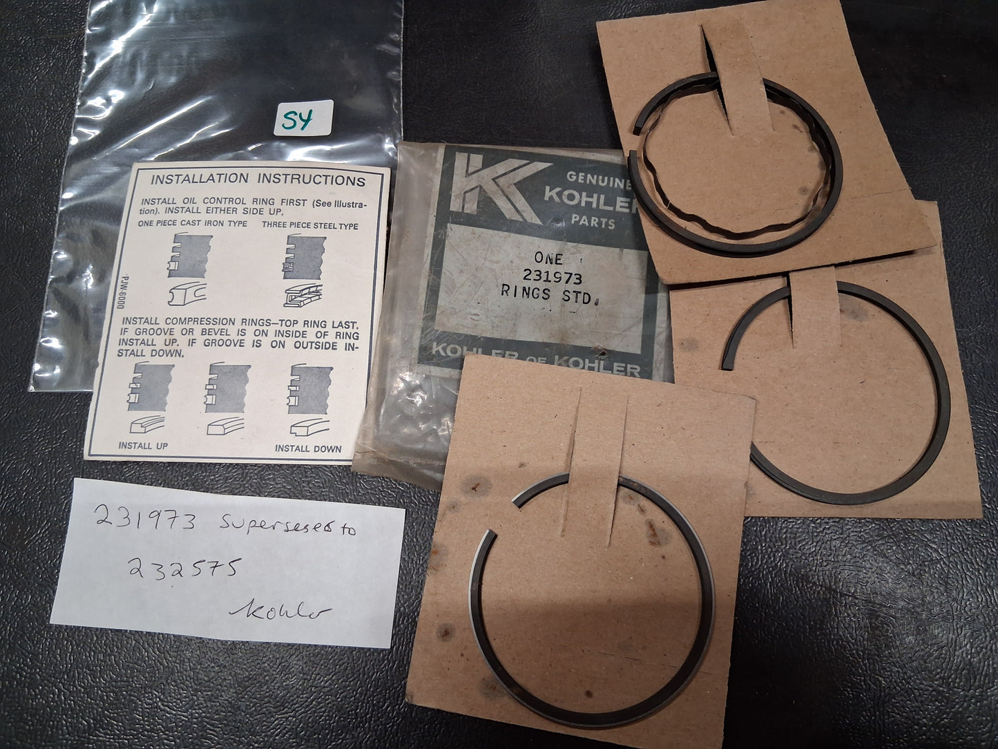 Kohler NOS 231973 Supersedes to 232575