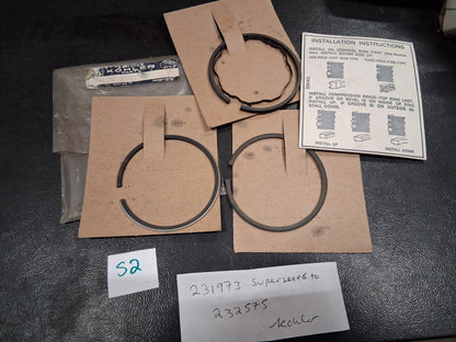 Kohler NOS 231973 Supersedes to 232575 Piston Rings