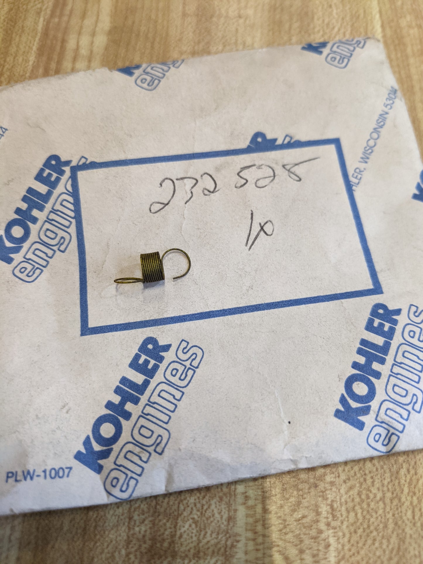 Kohler 232528 NOS Spring