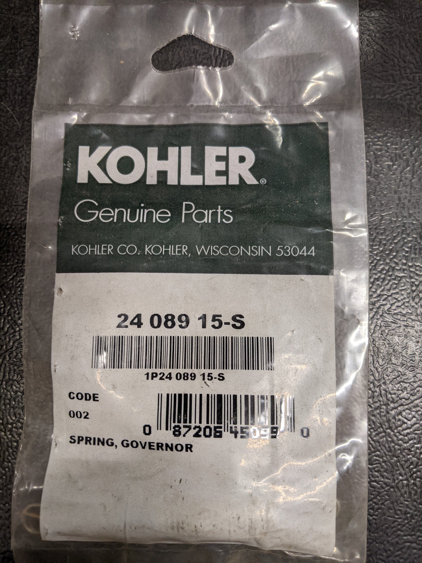 Kohler 24-089-15-S NOS Governor Spring