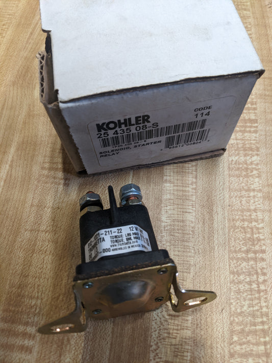 Kohler 25 435 08-S Solenoid Starter Relay NOS