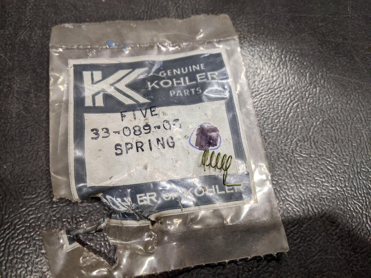 Kohler 33-089-06 NOS Spring