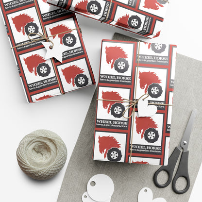 Wheel Horse Lawn and Garden Tractors Logo Wrapping Paper