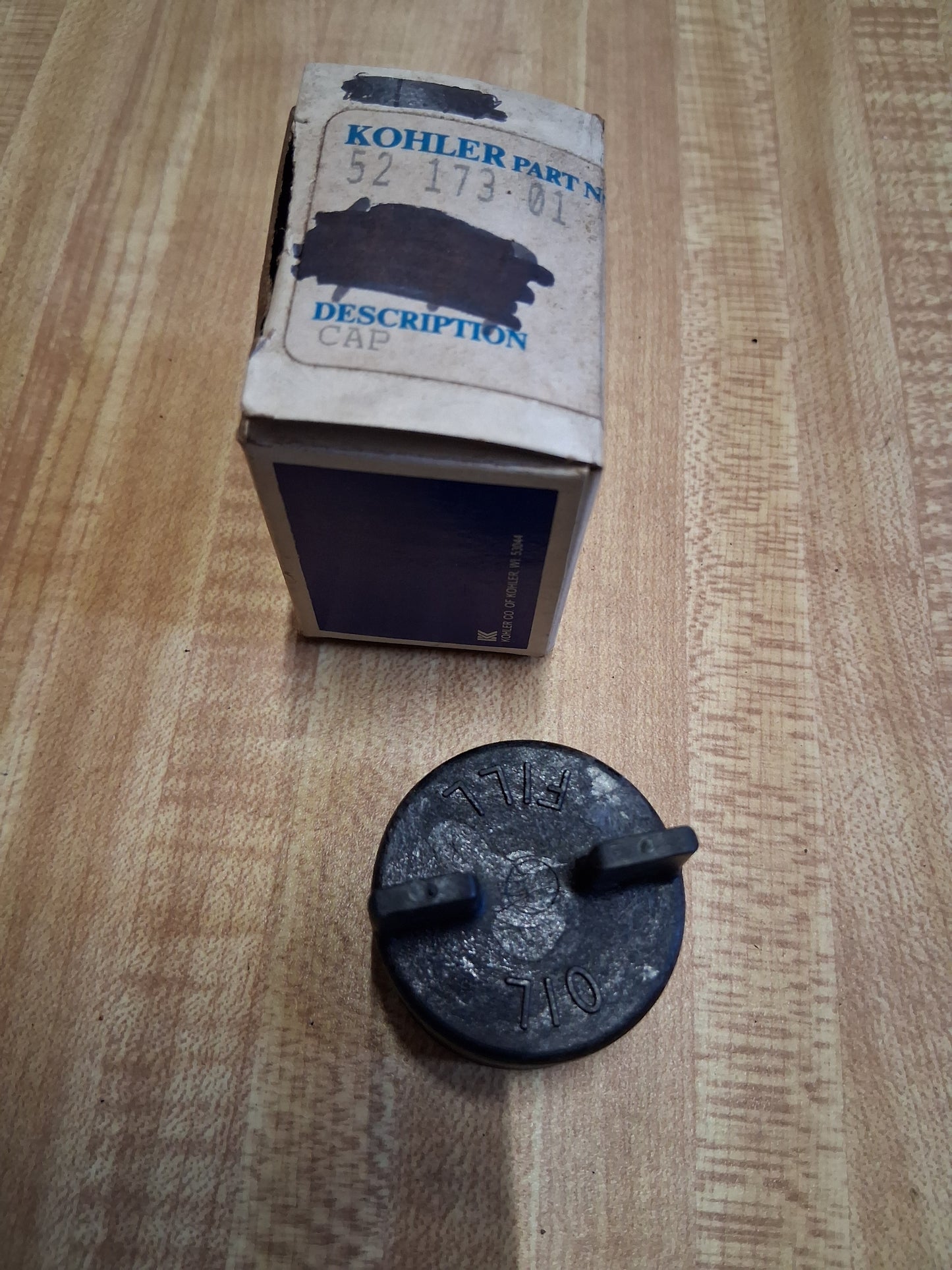 Kohler 52-173-01 NOS Oil Fill Cap