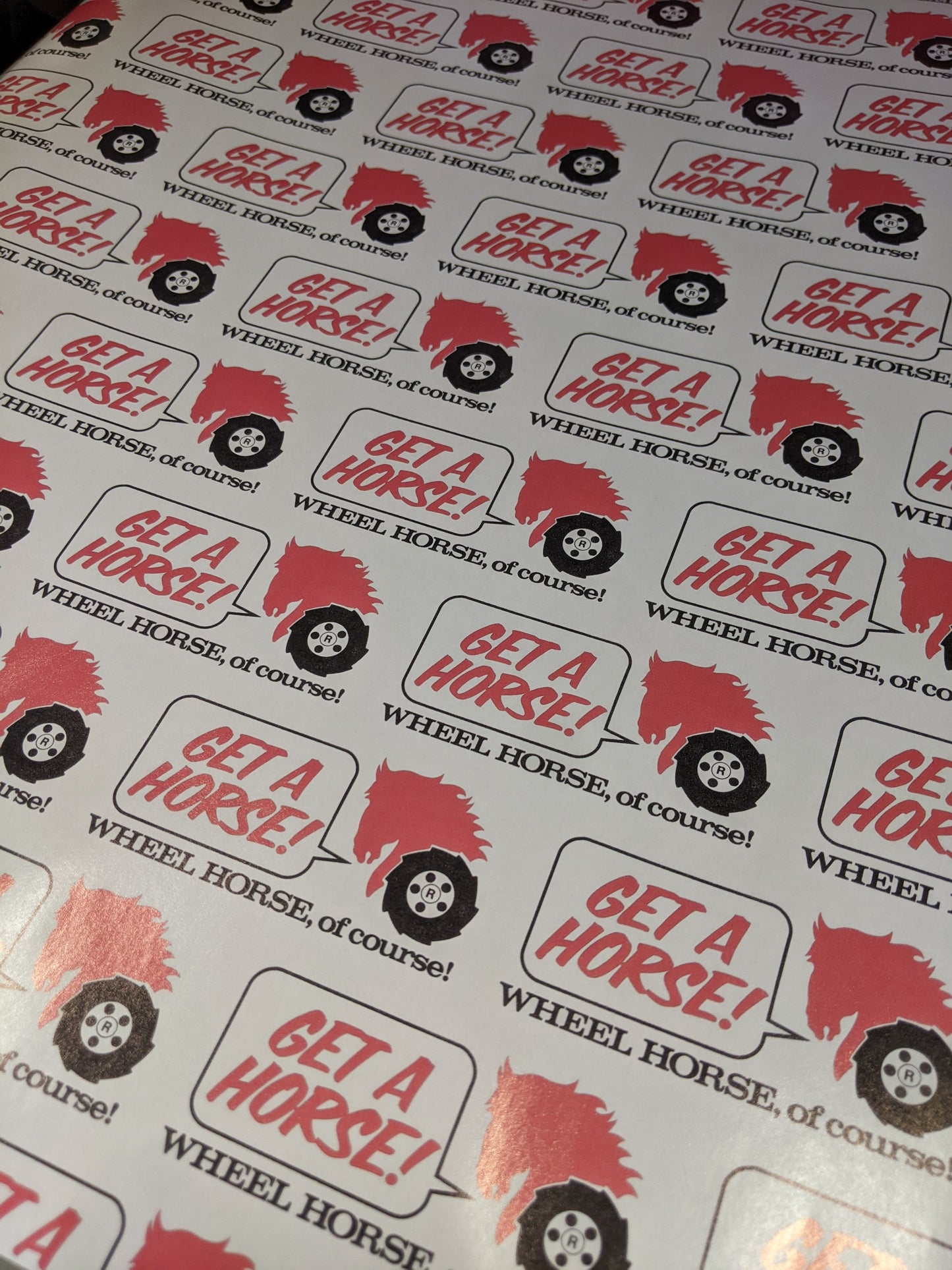 Get a Horse...Wheel Horse of Course! Wrapping Paper