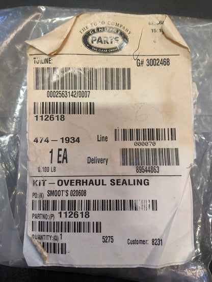 Wheel Horse 700Z Series 112618 Overhaul Kit NOS