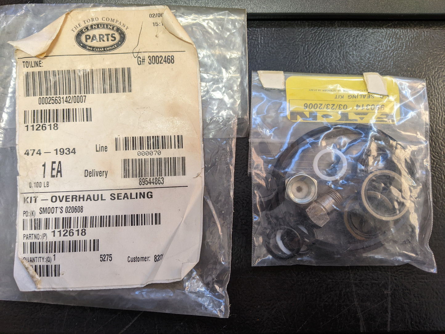 Wheel Horse 700Z Series 112618 Overhaul Kit NOS