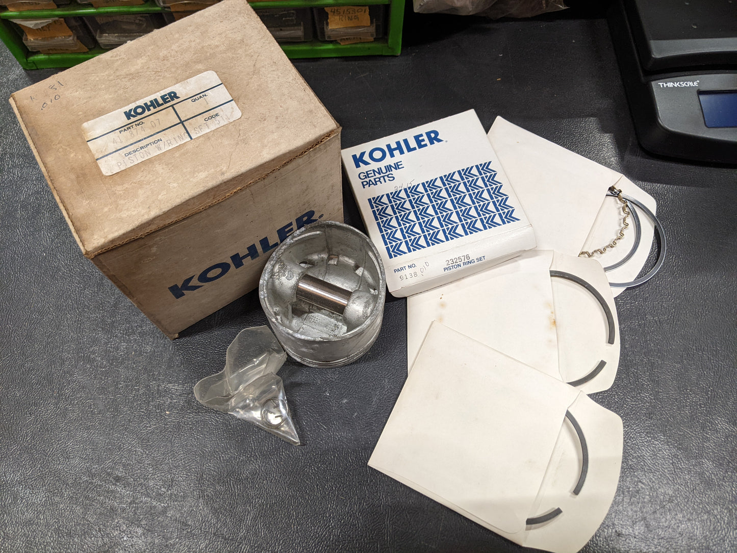 Kohler 41-874-07 .010 Piston with Ring Set