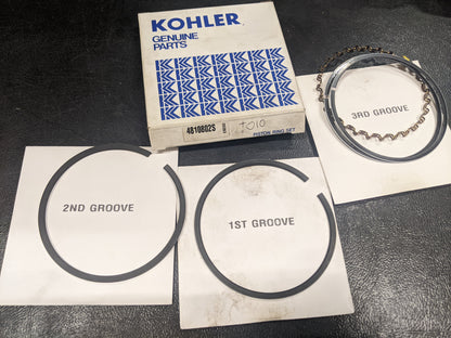 Kohler NOS 48-108-02-S Piston Ring Set