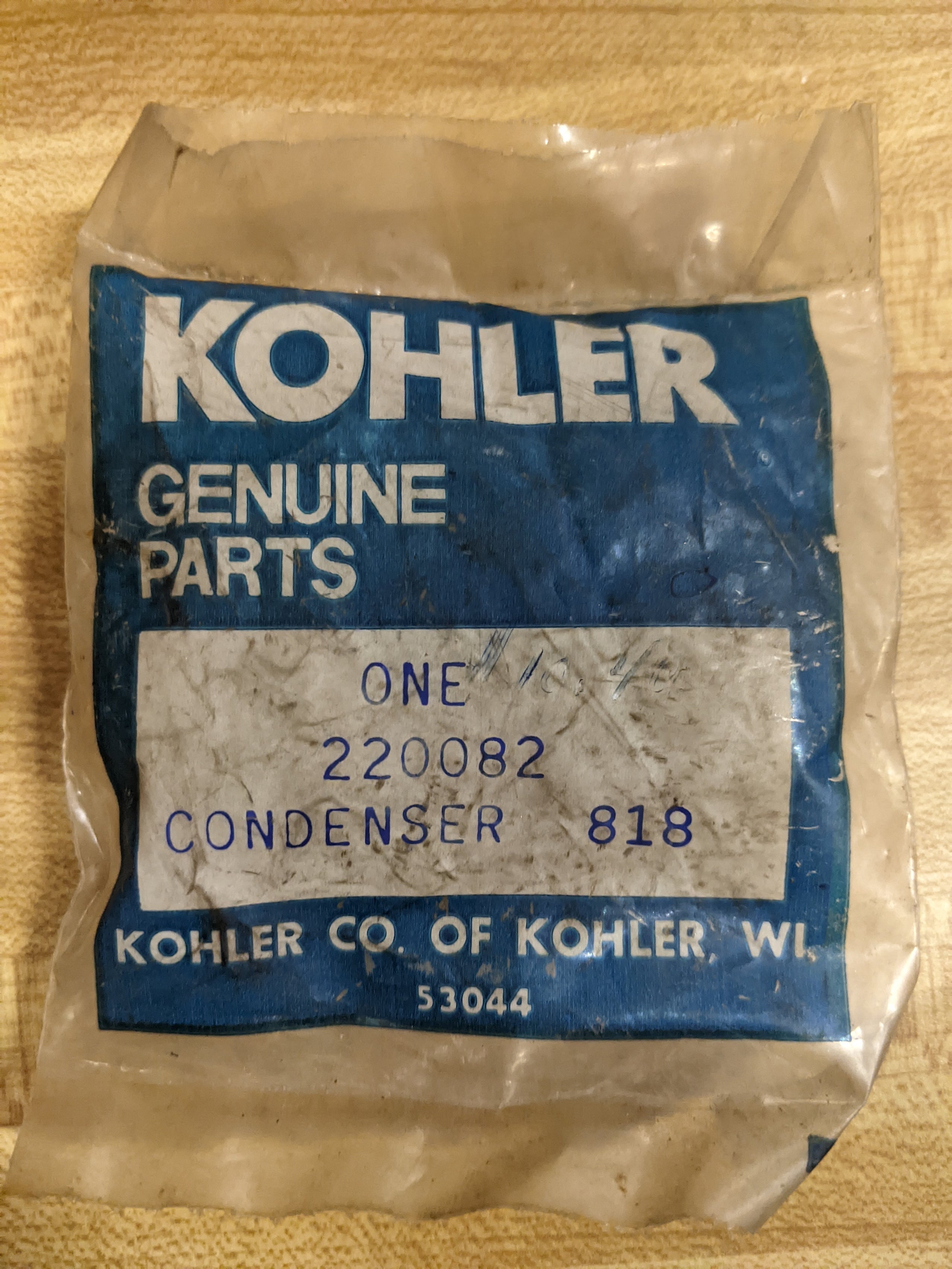 Kohler NOS 220082 Condenser – Dave's Parts World